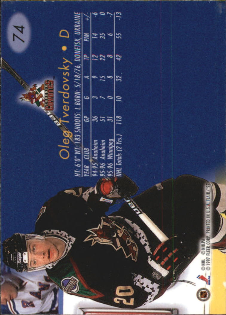 1996-97 Flair - #19 Sandis Ozolinsh