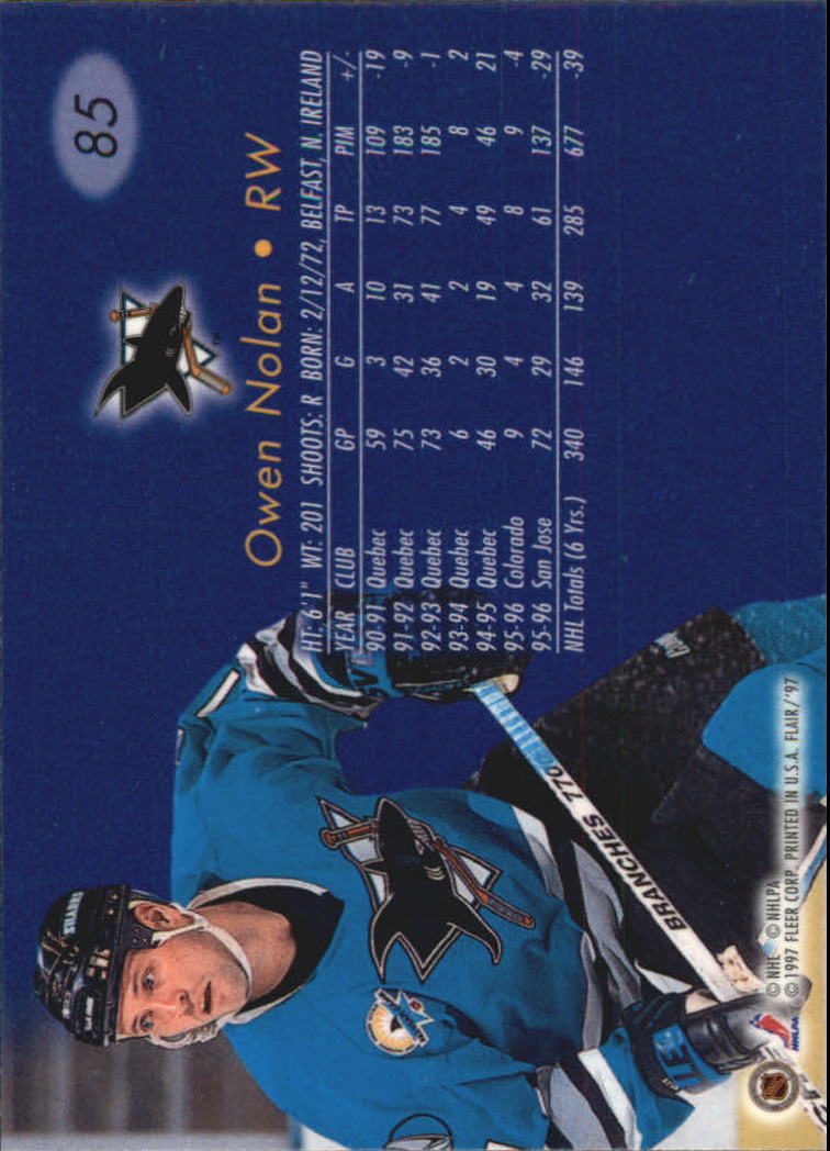 1996-97 Flair - #19 Sandis Ozolinsh