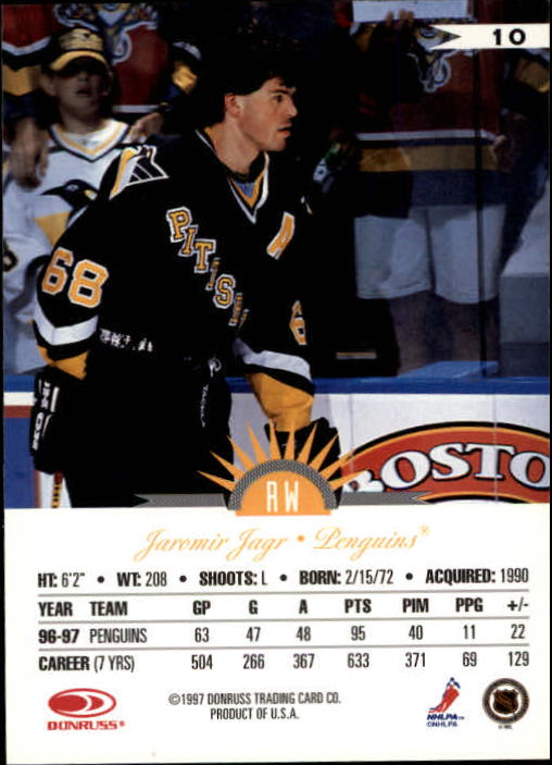 1997-98 Leaf International Stars - #10 Jaromir Jagr