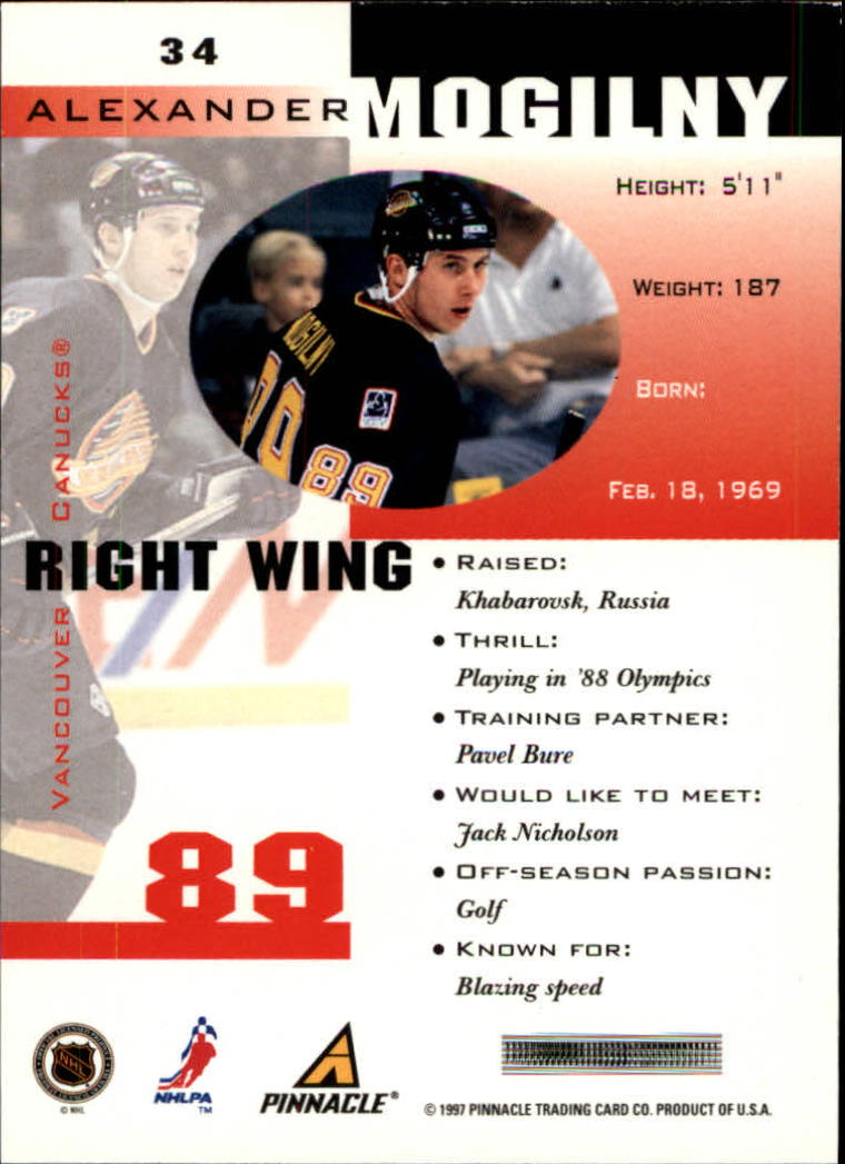 1997-98 Pinnacle Inside Hockey Card Pick