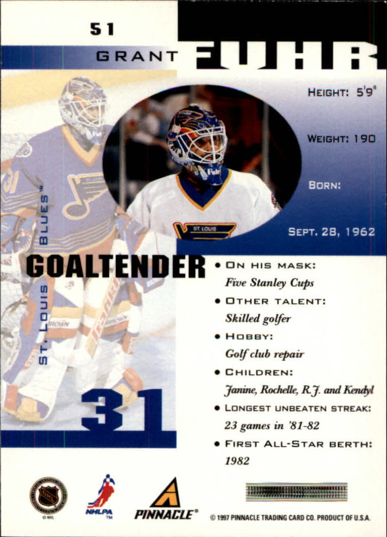 1997-98 Pinnacle Inside Hockey Card Pick