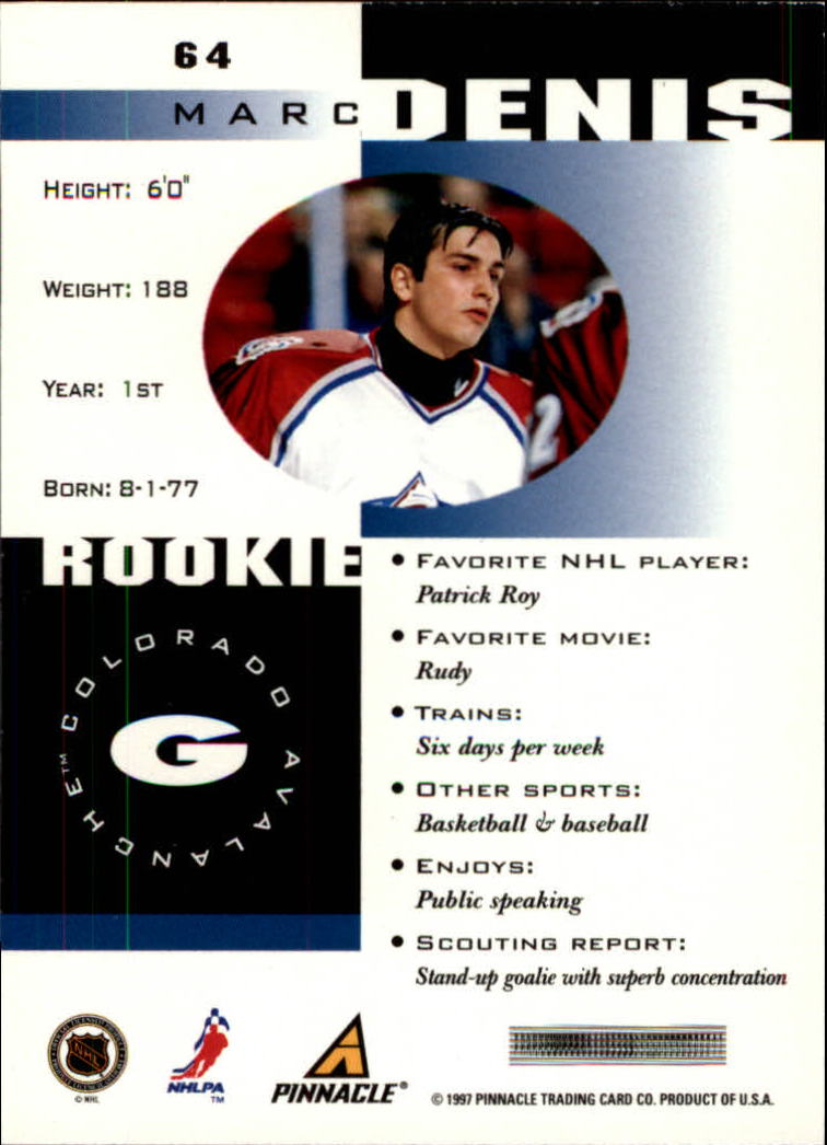 1997-98 Pinnacle Inside Hockey Card Pick