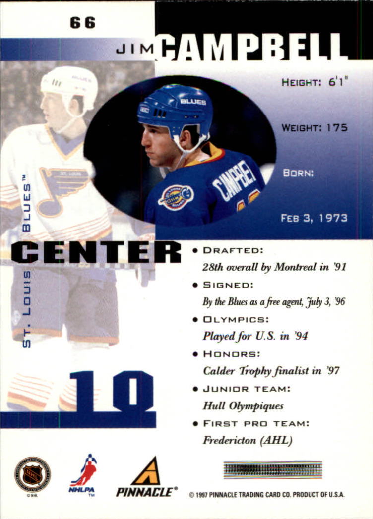 1997-98 Pinnacle Inside Hockey Card Pick