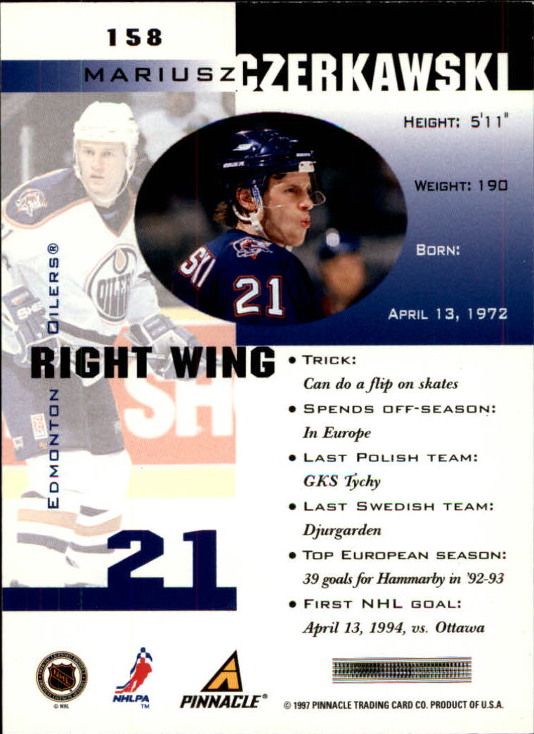 1997-98 Pinnacle Inside Hockey Card Pick