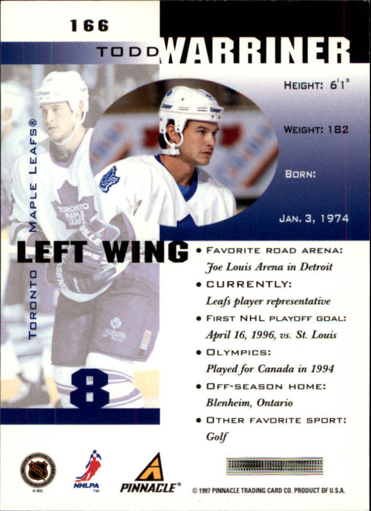 1997-98 Pinnacle Inside Hockey Card Pick