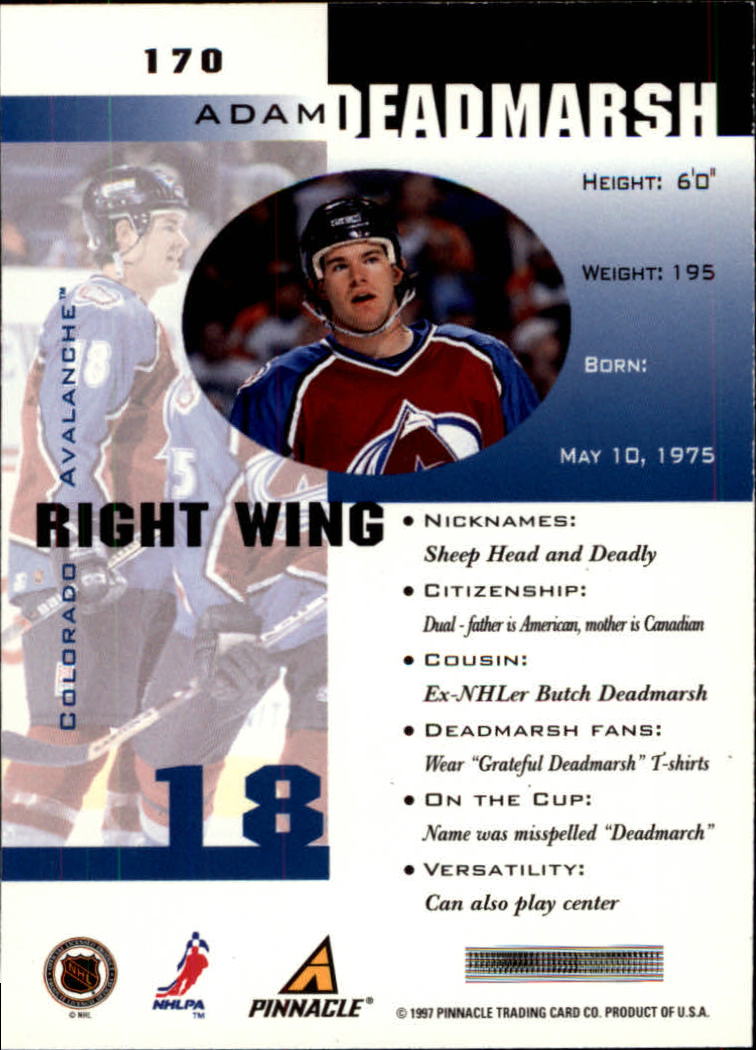 1997-98 Pinnacle Inside Hockey Card Pick