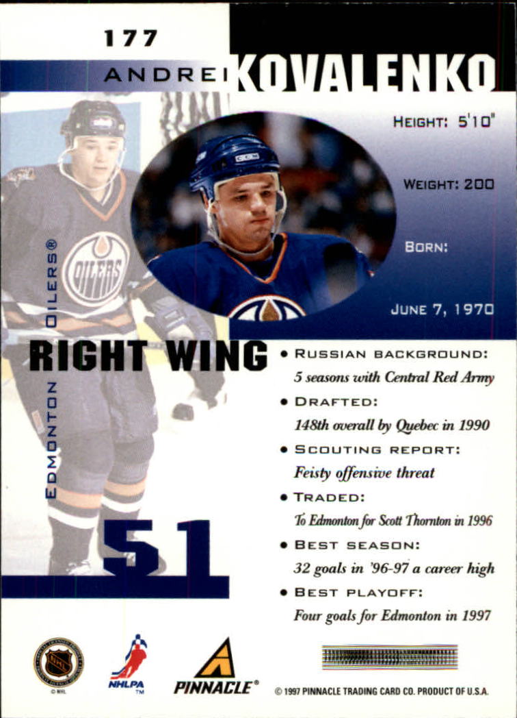 1997-98 Pinnacle Inside Hockey Card Pick