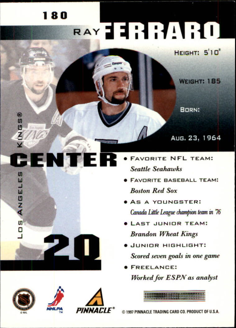 1997-98 Pinnacle Inside Hockey Card Pick