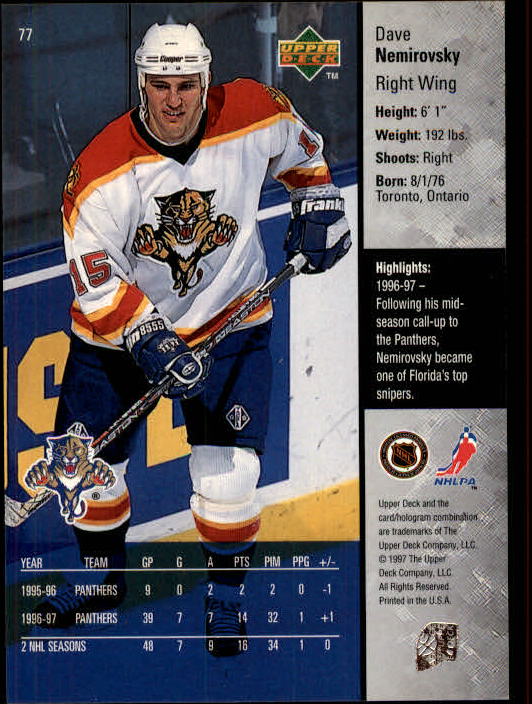 1997-98 Upper Deck - #208 Tony Amonte