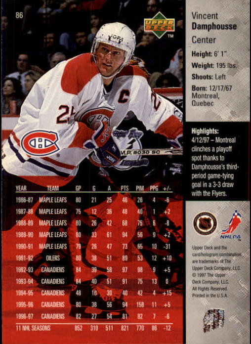 1997-98 Upper Deck - #208 Tony Amonte