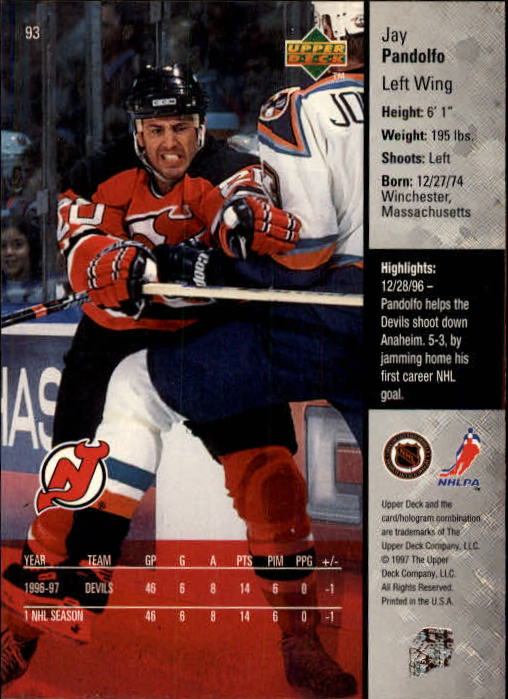 1997-98 Upper Deck - #208 Tony Amonte