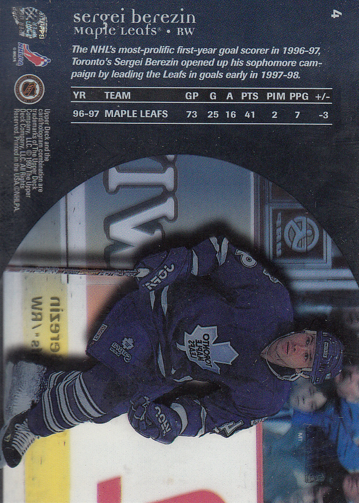 A4791 199798 Upper Deck Ice Hockey Card s 190 You Pick 10+ FREE
