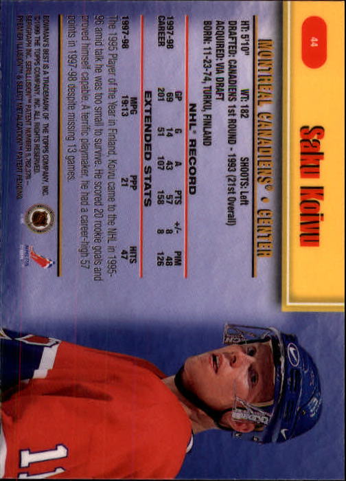 1998-99 Bowman's Best - #35 Sergei Fedorov