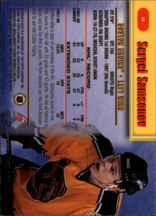 1998-99 Bowman's Best - #35 Sergei Fedorov