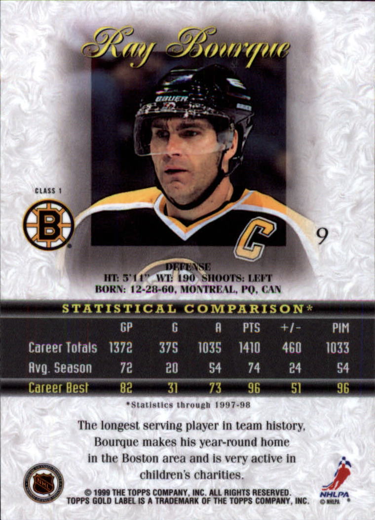 1998-99 Topps Gold Label Class 1 Hockey Card Pick