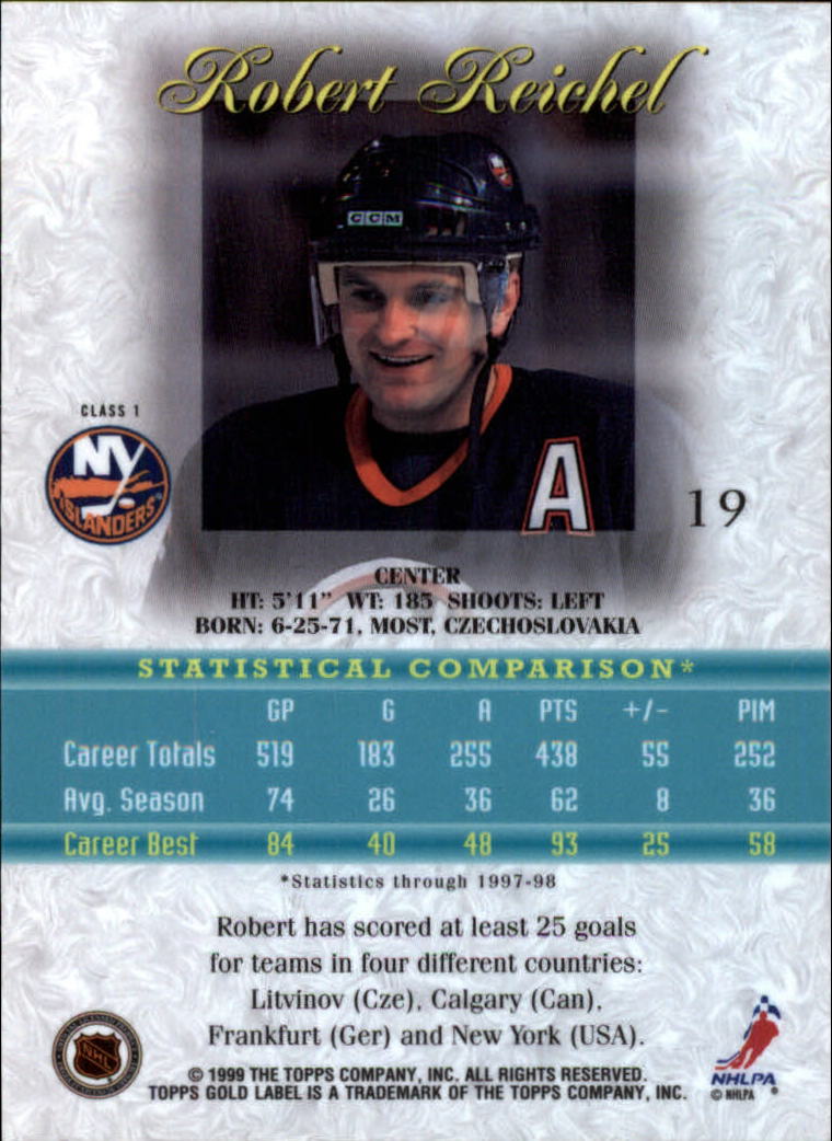 1998-99 Topps Gold Label Class 1 Hockey Card Pick