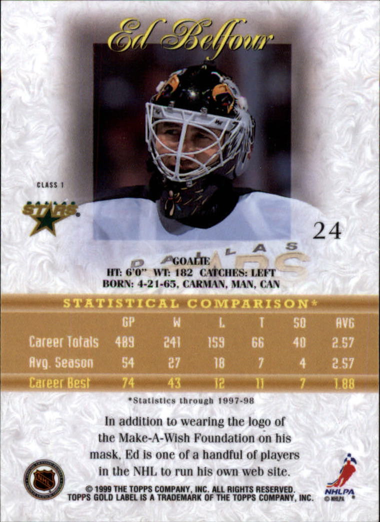 1998-99 Topps Gold Label Class 1 Hockey Card Pick