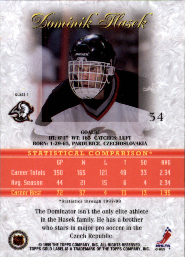 1998-99 Topps Gold Label Class 1 Hockey Card Pick