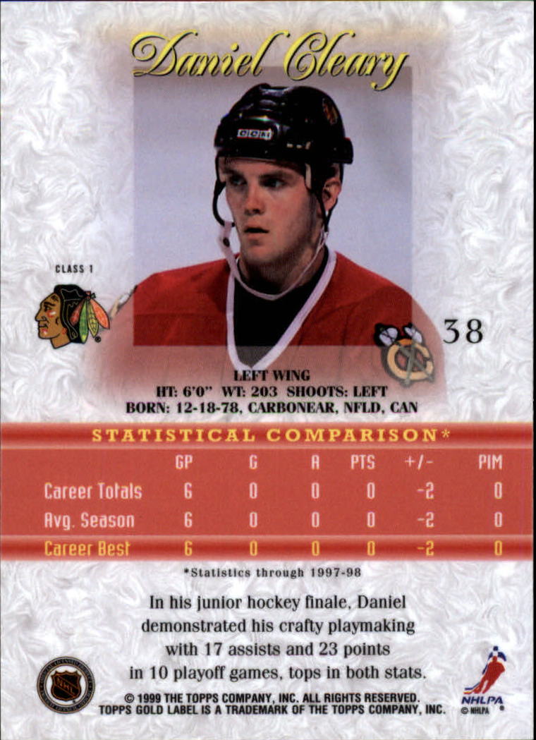 1998-99 Topps Gold Label Class 1 Hockey Card Pick