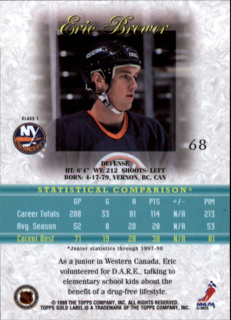 1998-99 Topps Gold Label Class 1 Hockey Card Pick