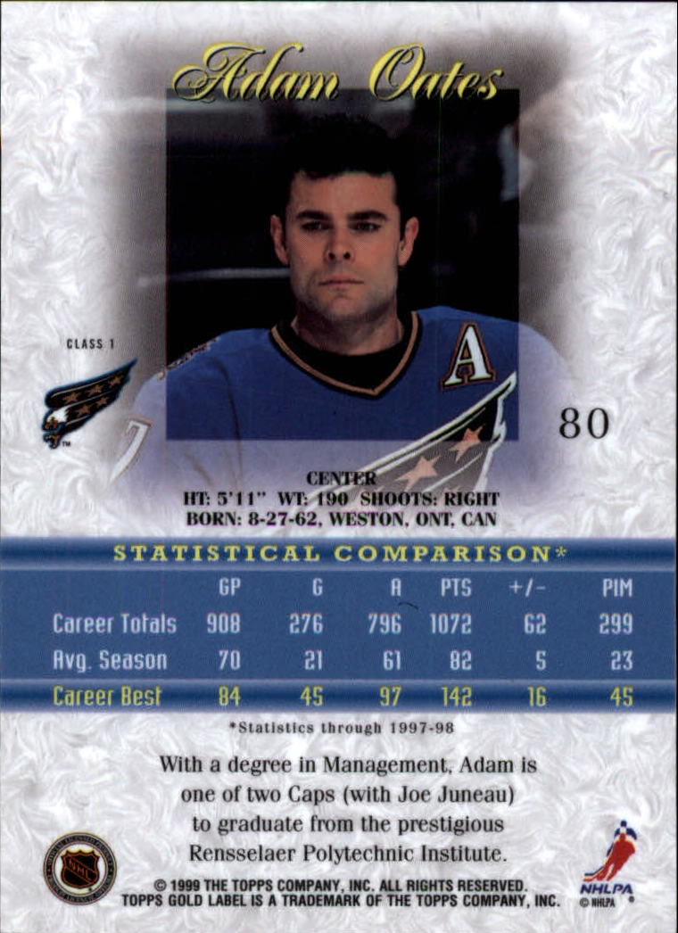 1998-99 Topps Gold Label Class 1 Hockey Card Pick