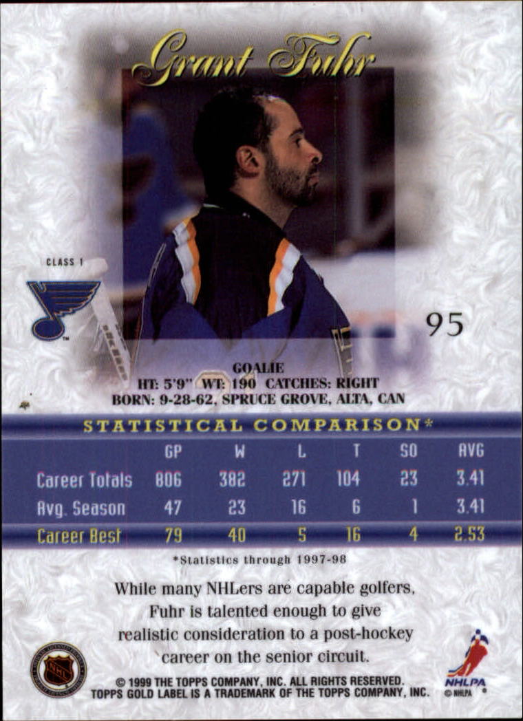 1998-99 Topps Gold Label Class 1 Hockey Card Pick