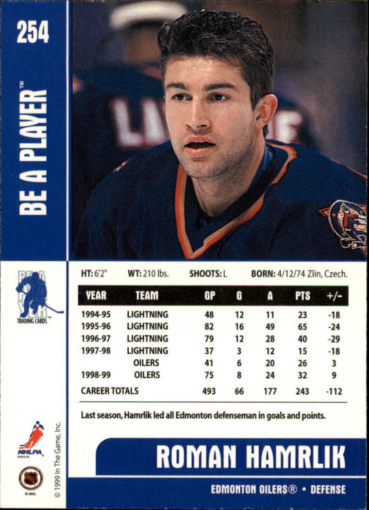 1999-00 In the Game Be A Player Memorabilia - #376 Denis Hamel (RC)