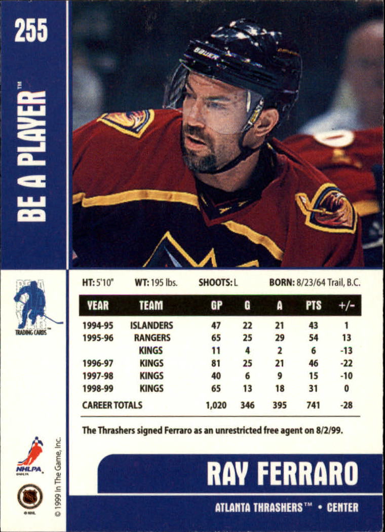 1999-00 In the Game Be A Player Memorabilia - #376 Denis Hamel (RC)