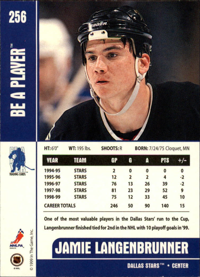 1999-00 In the Game Be A Player Memorabilia - #376 Denis Hamel (RC)