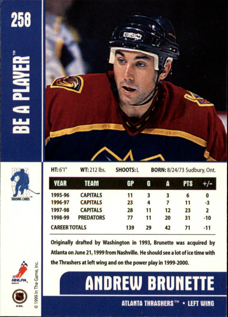 1999-00 In the Game Be A Player Memorabilia - #376 Denis Hamel (RC)