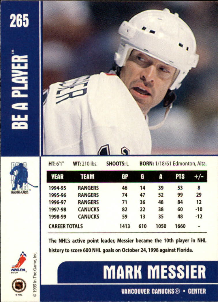 1999-00 In the Game Be A Player Memorabilia - #376 Denis Hamel (RC)