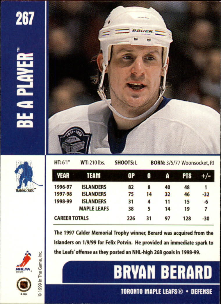 1999-00 In the Game Be A Player Memorabilia - #376 Denis Hamel (RC)