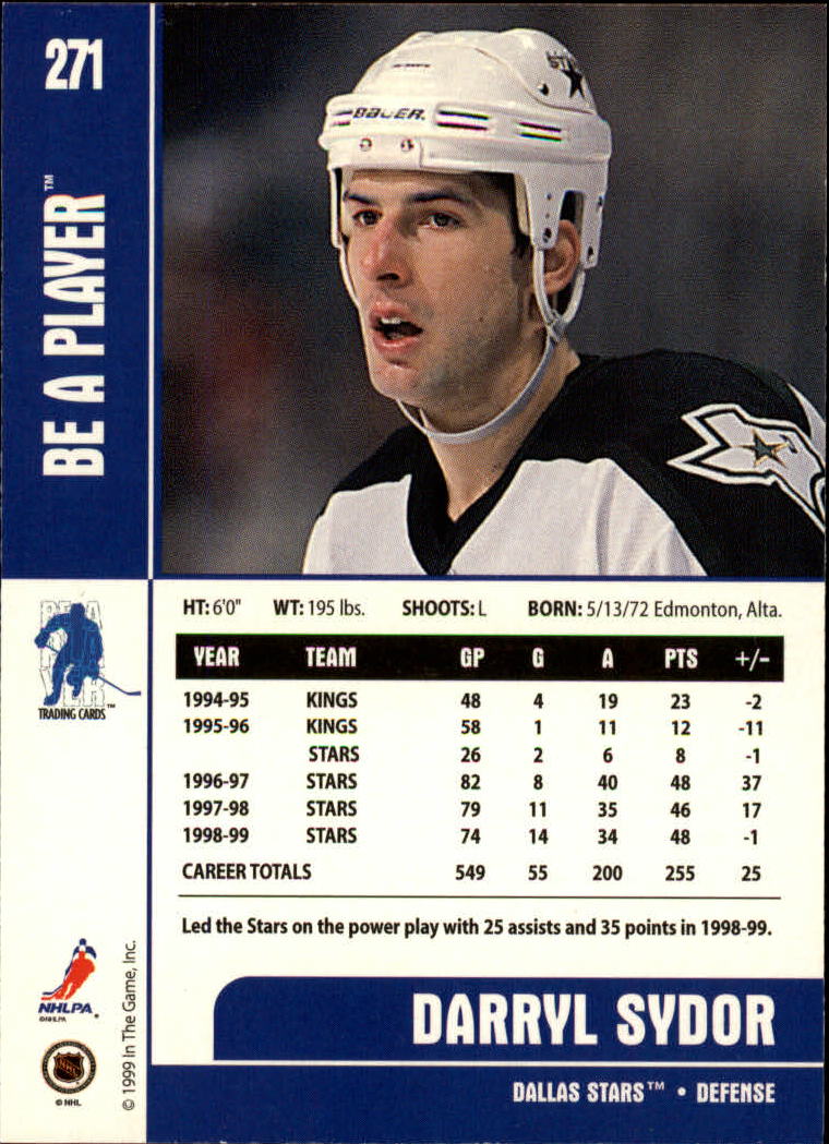 1999-00 In the Game Be A Player Memorabilia - #376 Denis Hamel (RC)