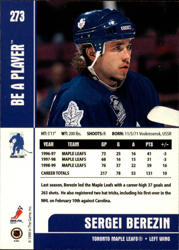 1999-00 In the Game Be A Player Memorabilia - #376 Denis Hamel (RC)