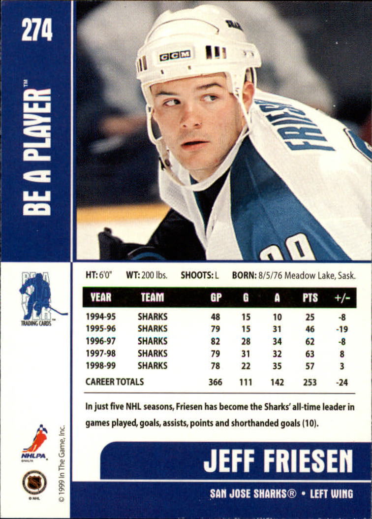 1999-00 In the Game Be A Player Memorabilia - #376 Denis Hamel (RC)