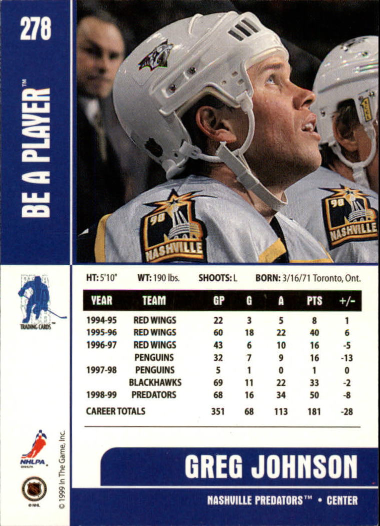 1999-00 In the Game Be A Player Memorabilia - #376 Denis Hamel (RC)