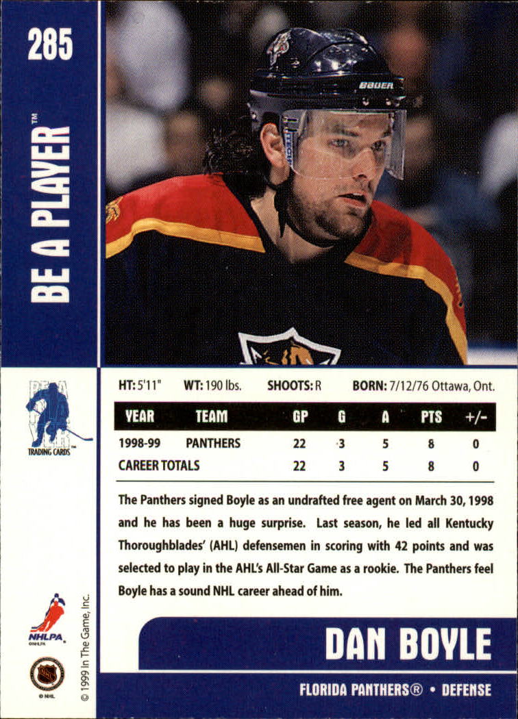 1999-00 In the Game Be A Player Memorabilia - #376 Denis Hamel (RC)