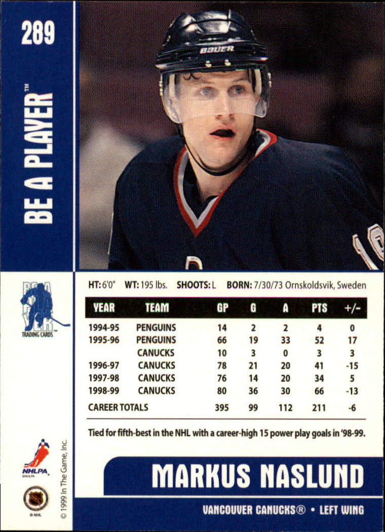 1999-00 In the Game Be A Player Memorabilia - #376 Denis Hamel (RC)