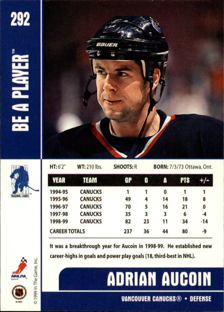 1999-00 In the Game Be A Player Memorabilia - #376 Denis Hamel (RC)