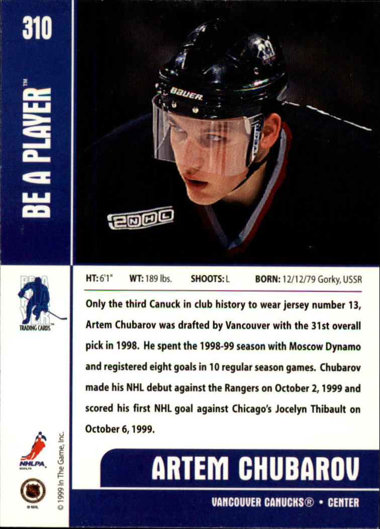 1999-00 In the Game Be A Player Memorabilia - #376 Denis Hamel (RC)