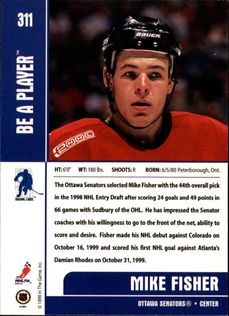 1999-00 In the Game Be A Player Memorabilia - #376 Denis Hamel (RC)