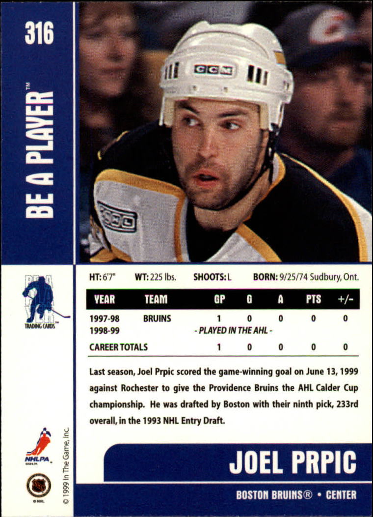 1999-00 In the Game Be A Player Memorabilia - #376 Denis Hamel (RC)