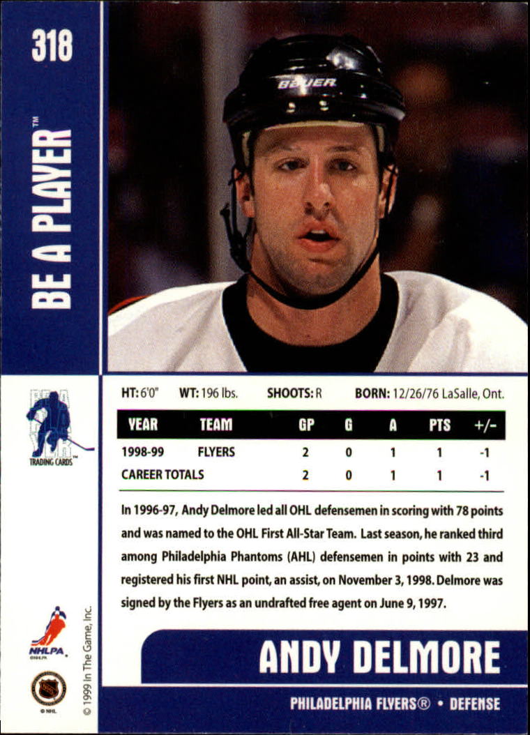 1999-00 In the Game Be A Player Memorabilia - #376 Denis Hamel (RC)