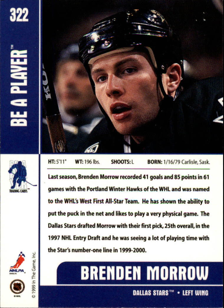 1999-00 In the Game Be A Player Memorabilia - #376 Denis Hamel (RC)