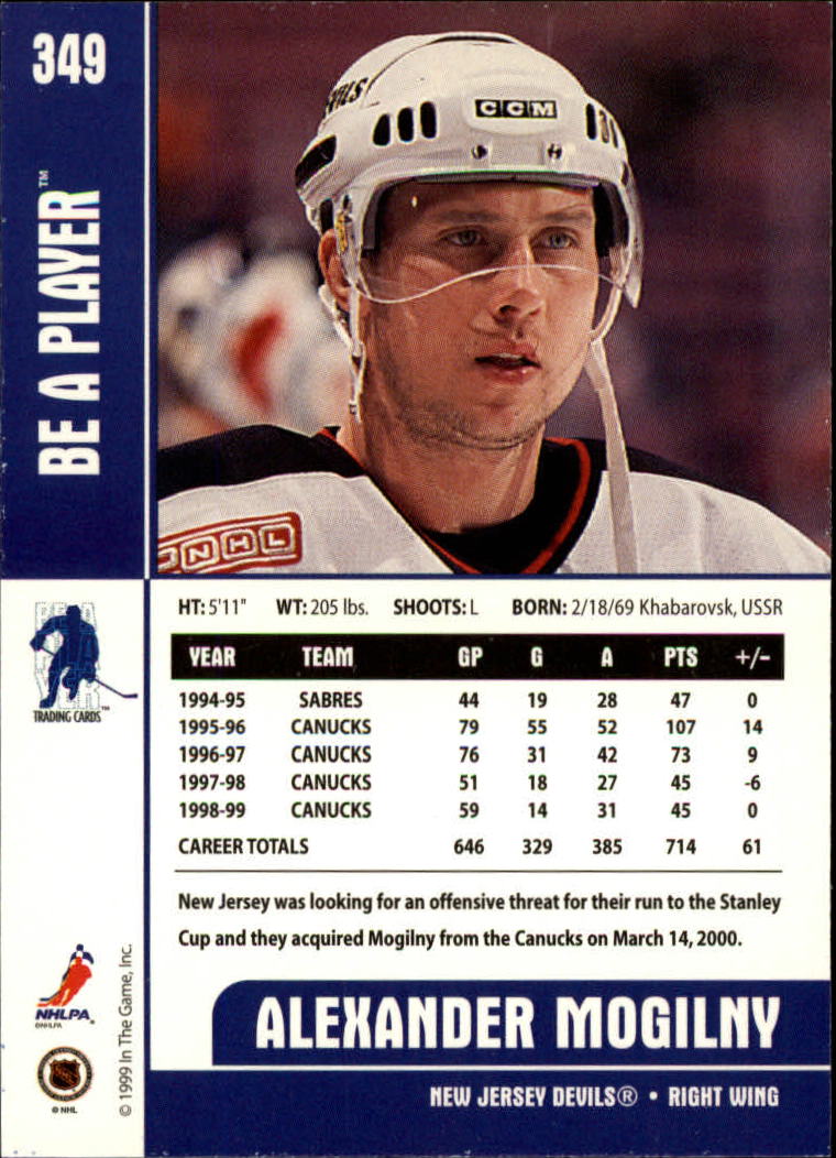 1999-00 In the Game Be A Player Memorabilia - #376 Denis Hamel (RC)