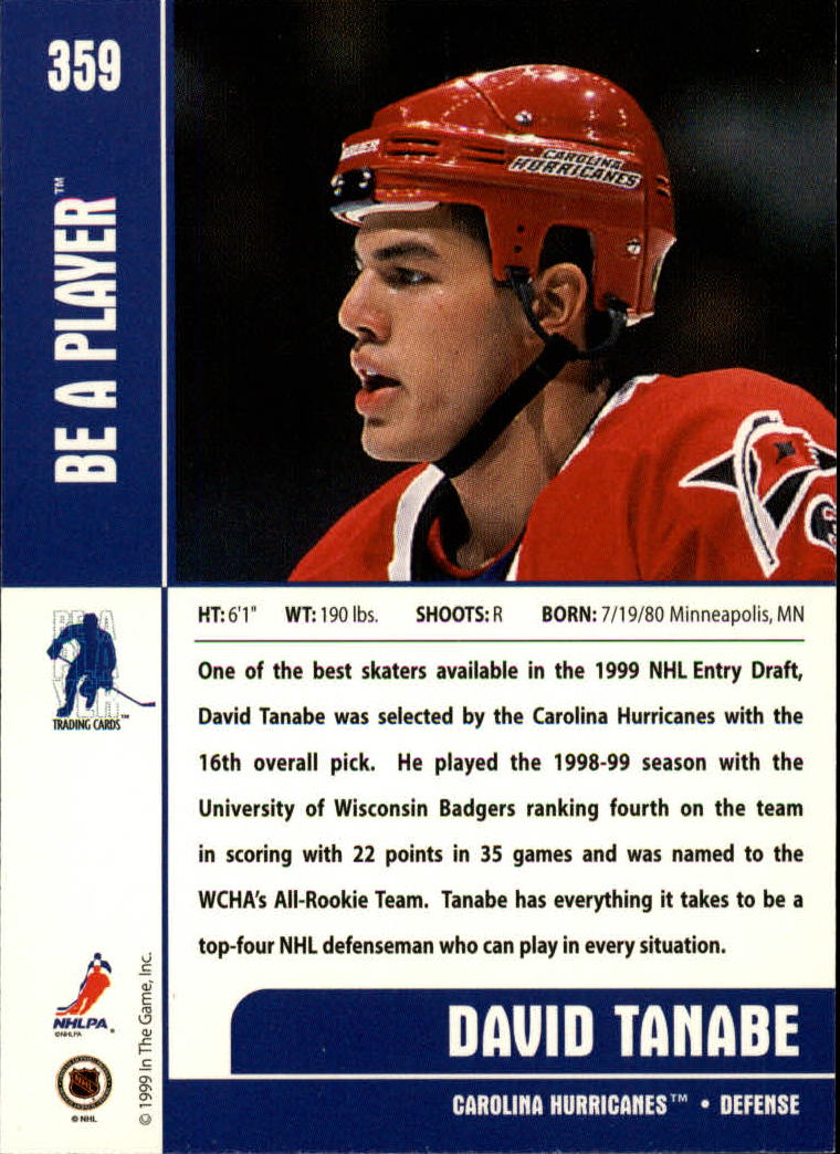 1999-00 In the Game Be A Player Memorabilia - #376 Denis Hamel (RC)