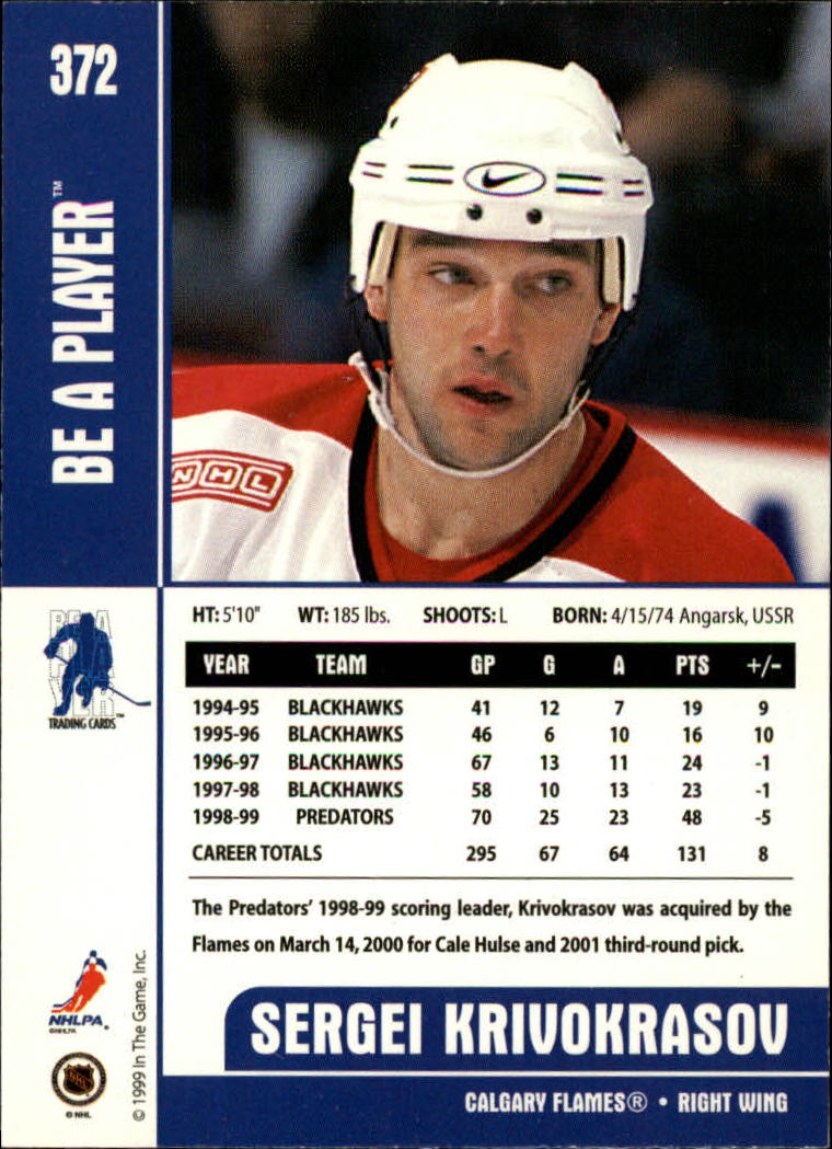 1999-00 In the Game Be A Player Memorabilia - #376 Denis Hamel (RC)