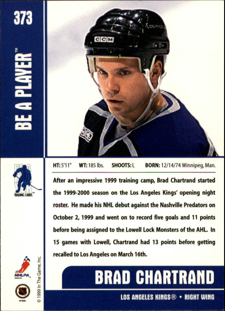 1999-00 In the Game Be A Player Memorabilia - #376 Denis Hamel (RC)