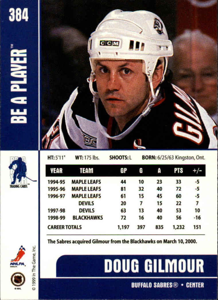 1999-00 In the Game Be A Player Memorabilia - #376 Denis Hamel (RC)