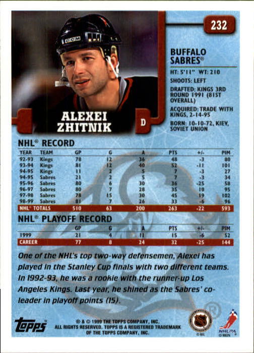 B0323- 1999-00 O-Pee-Chee Hockey Card #s 201-286 -You Pick- 15+ FREE US SHIP